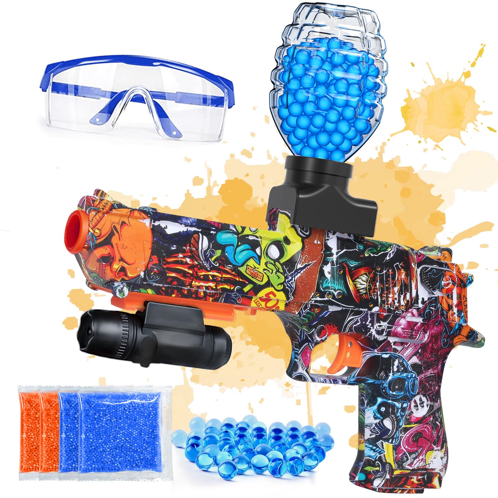 Amazon.com: Anstoy Automatic Gel Ball Blaster, Light Waterproof